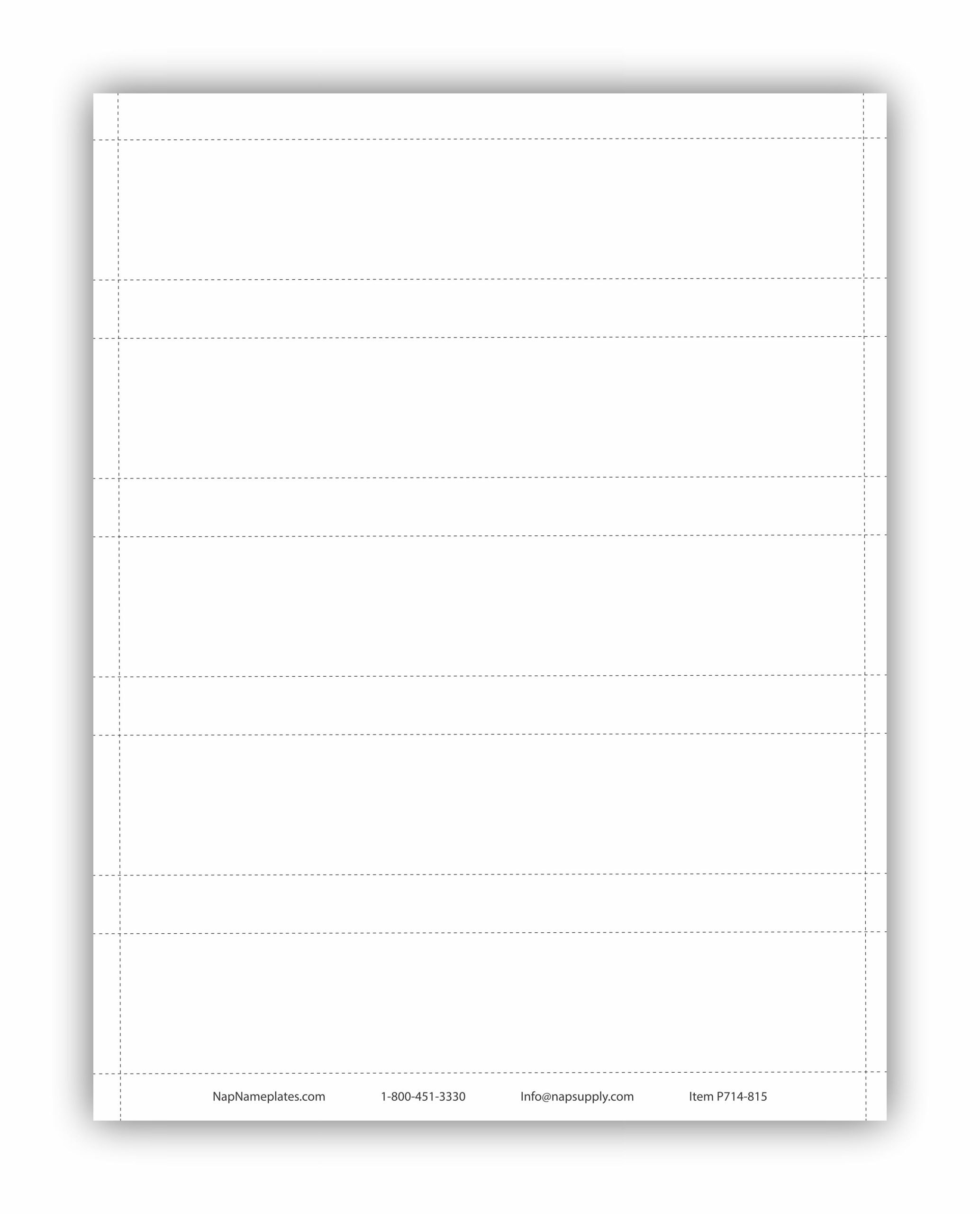 8x1 1 2 Printable Paper Office Name Plates