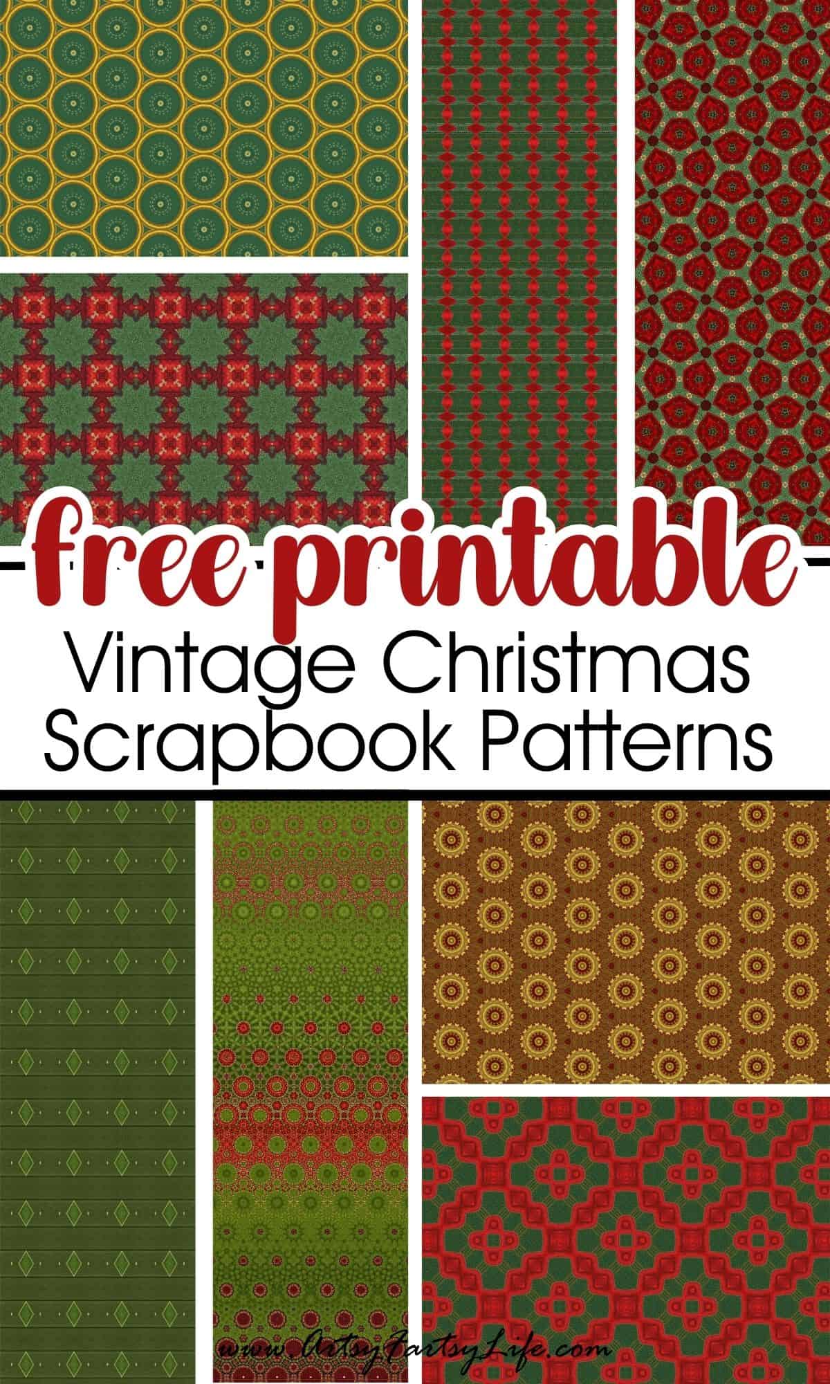 9 Free Christmas Pattern Papers To Make Your Holiday Crafts Pop