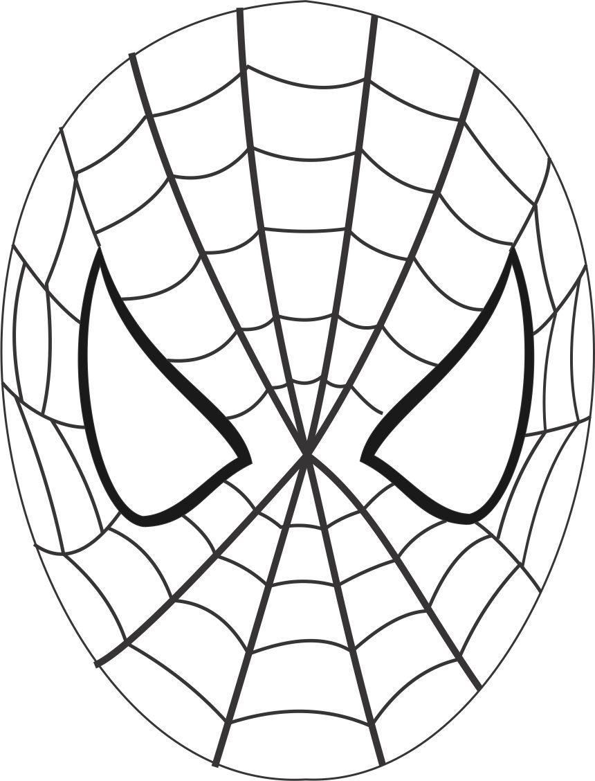9199 Spiderman Mask Printable Coloring Page For Kids