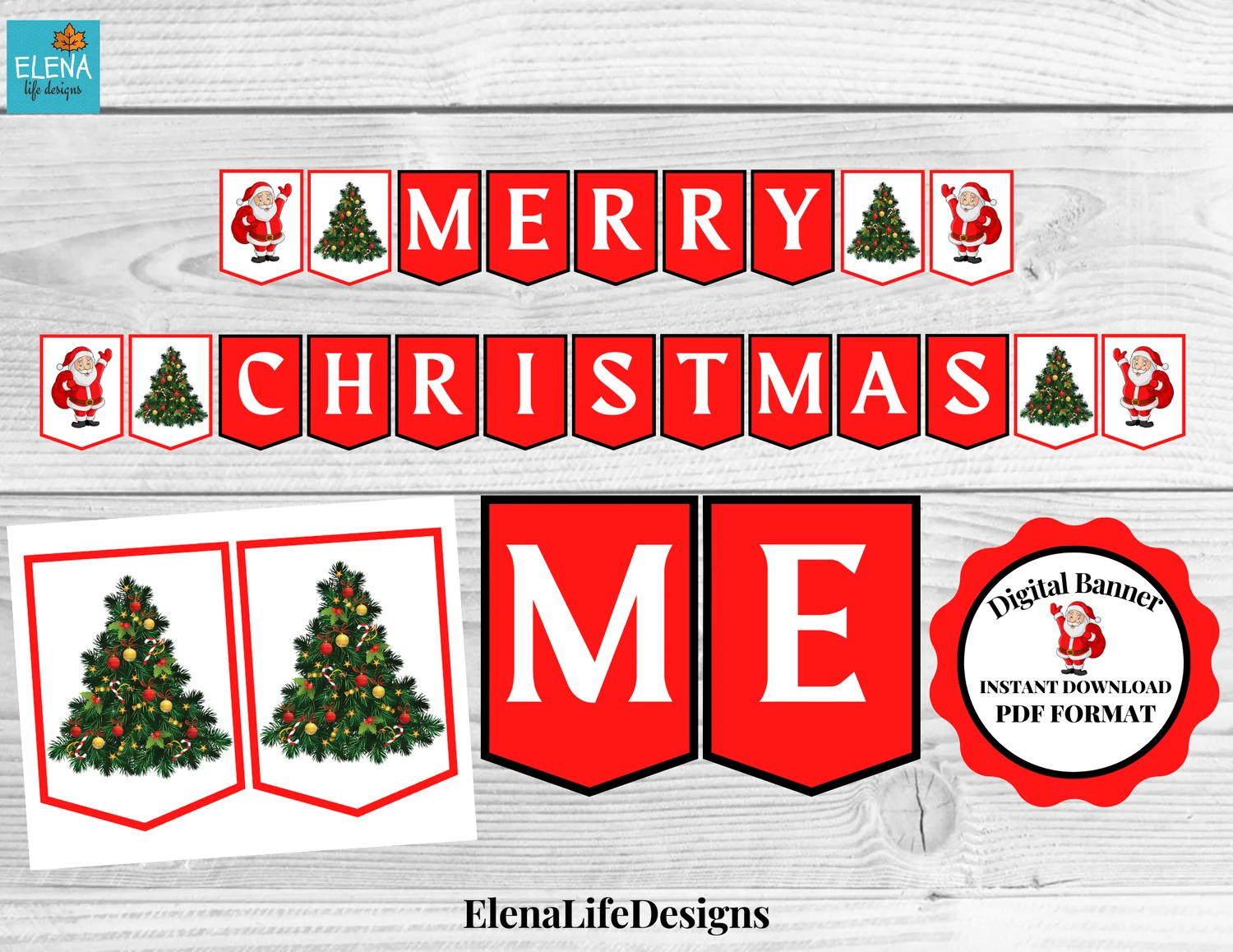 merry christmas sign free printable