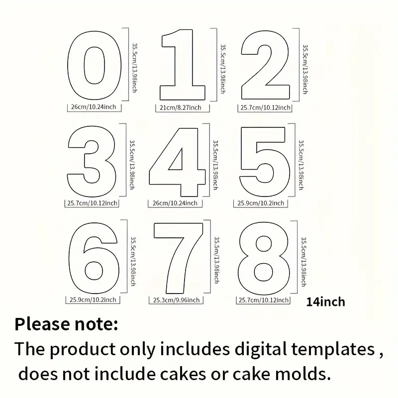 number cake stencils printable