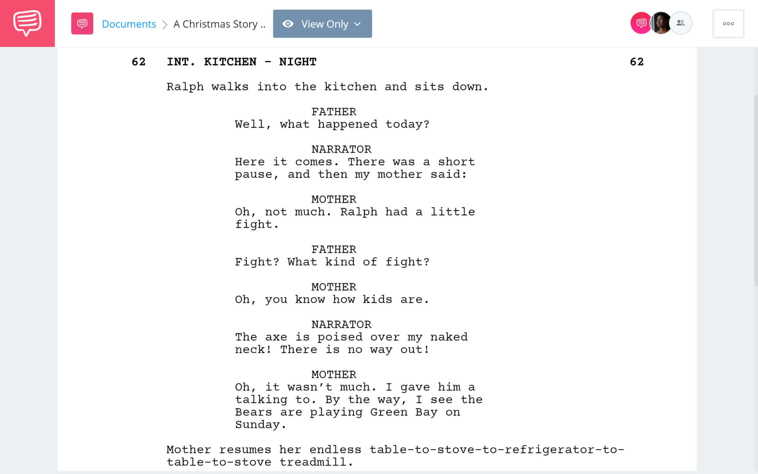 A Christmas Story Script Screenplay Pdf Download