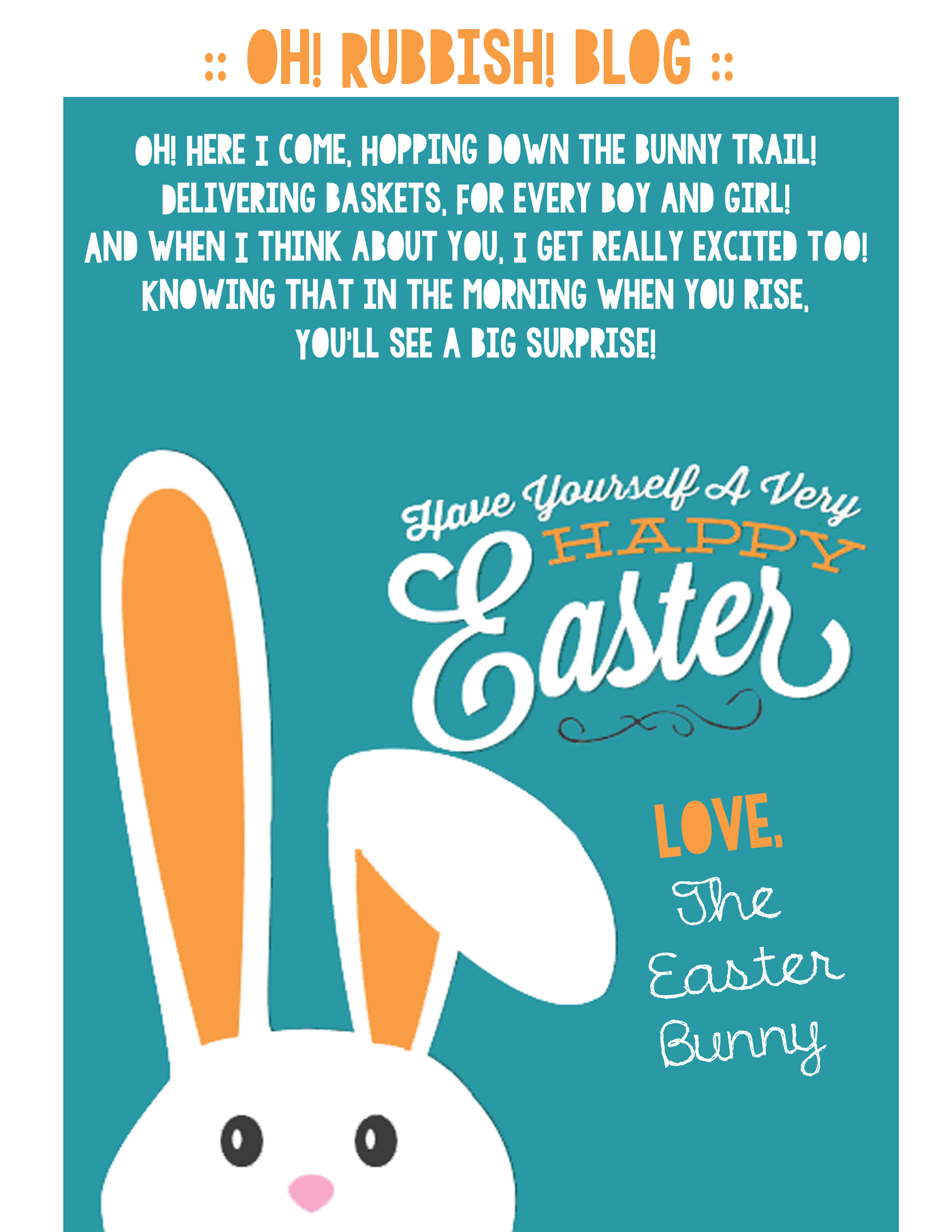 A Letter From The Easter Bunny Printable Easter Bunny Poem Free Easter Bunny Letter A Letter From The Easter Bunny Printable Easter Bunny Poem Free Easter Bunny Letter