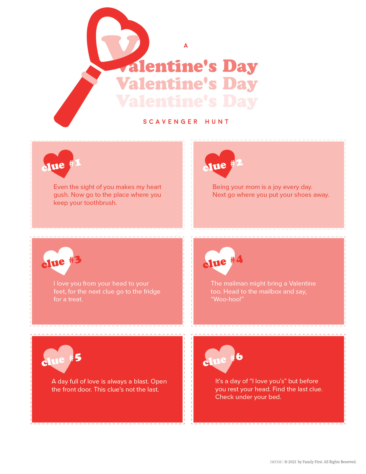 A Valentines Day Scavenger Hunt For Kids