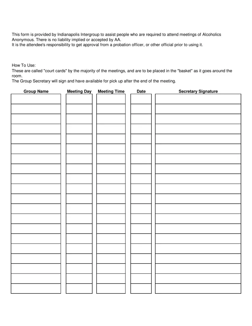 free printable aa meeting sign in sheet