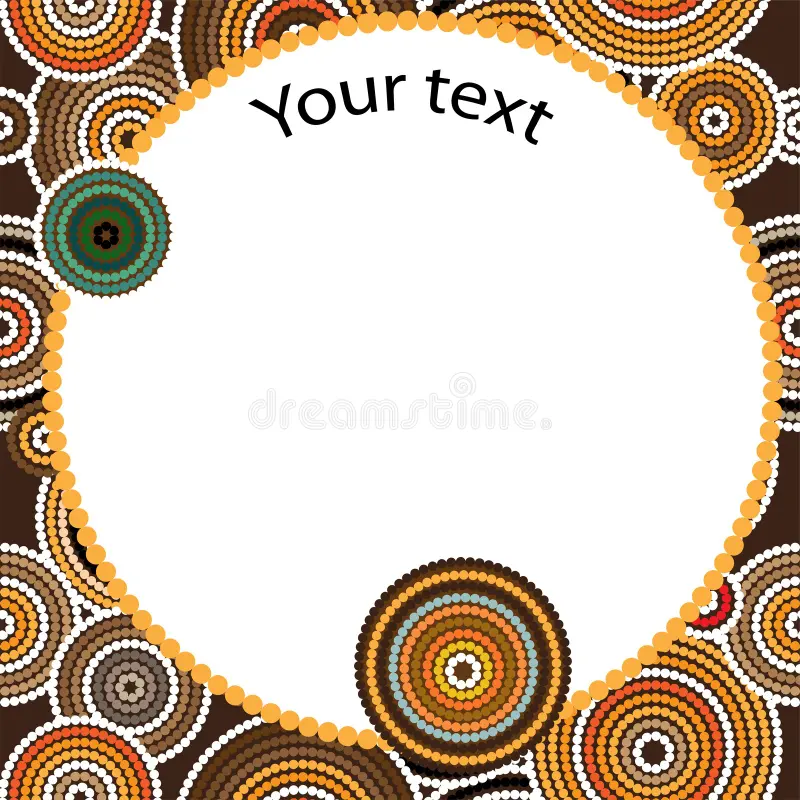 Aboriginal Art Vector Seamless Background