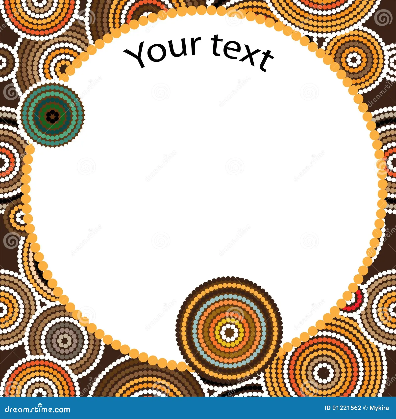 Aboriginal Art Vector Seamless Background