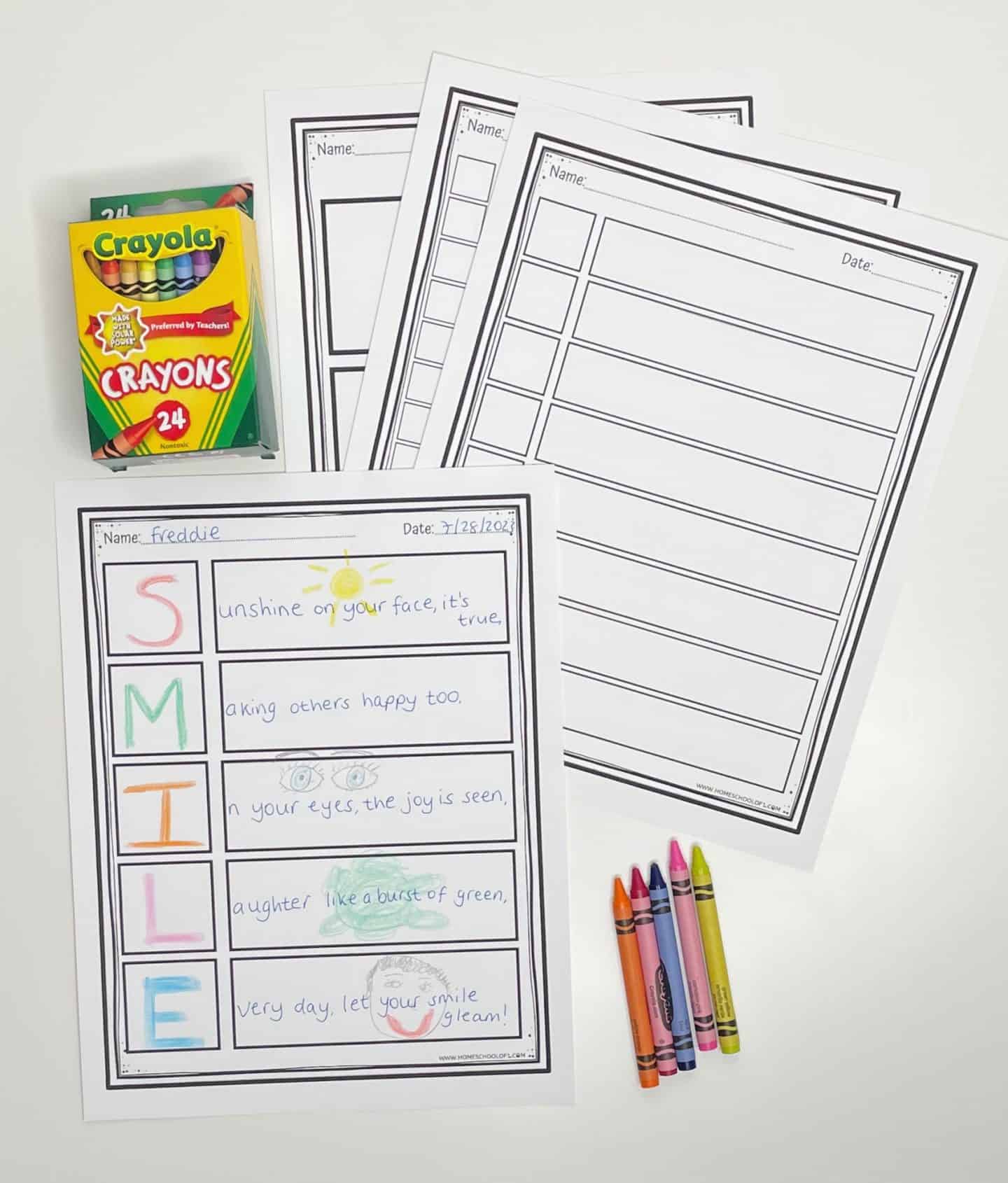 free printable acrostics