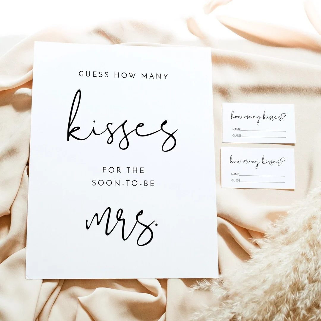 how many kisses for the mrs free printable