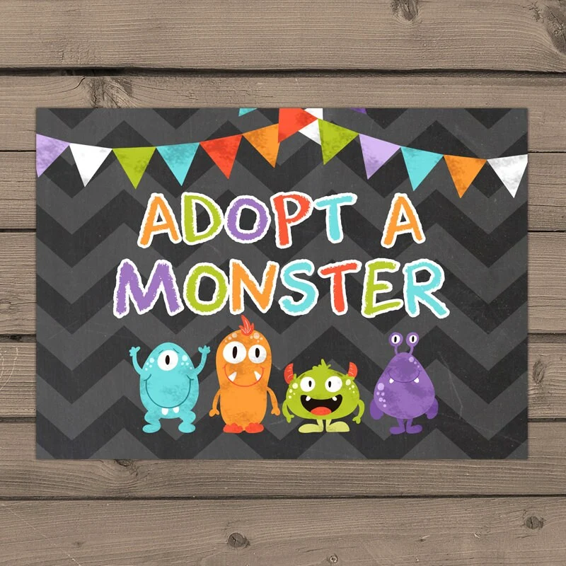 Adopt A Monster Certificate And Sign 6265