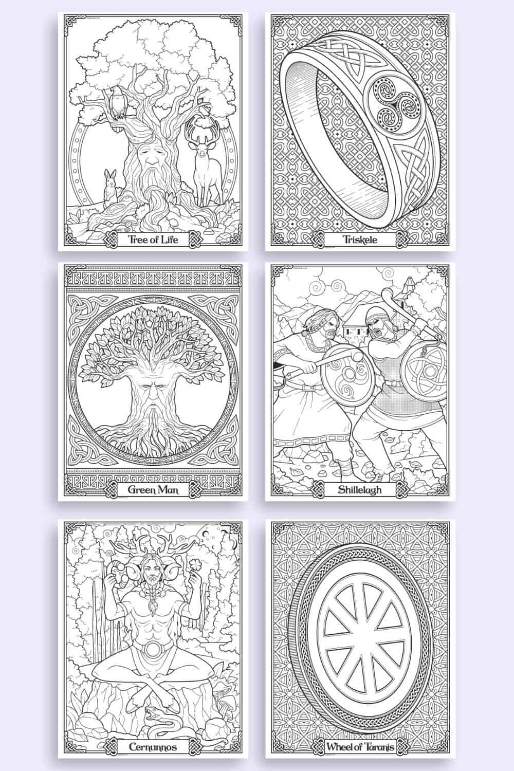 Adult Coloring Pages Celtic Symbols