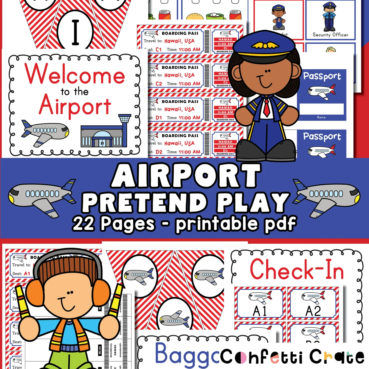 Airport Dramatic Play