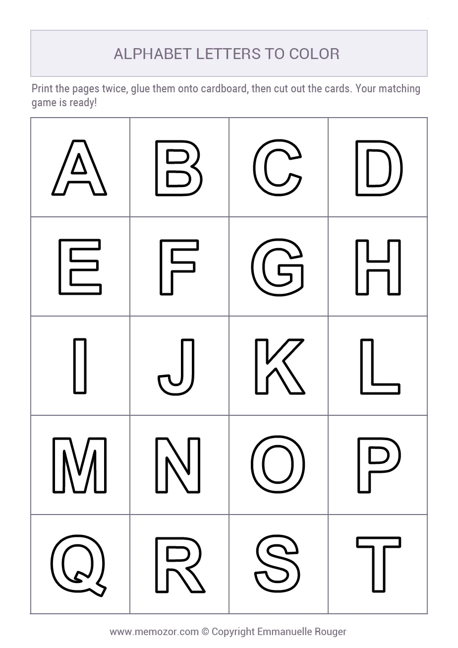 free printable a4 alphabet letters