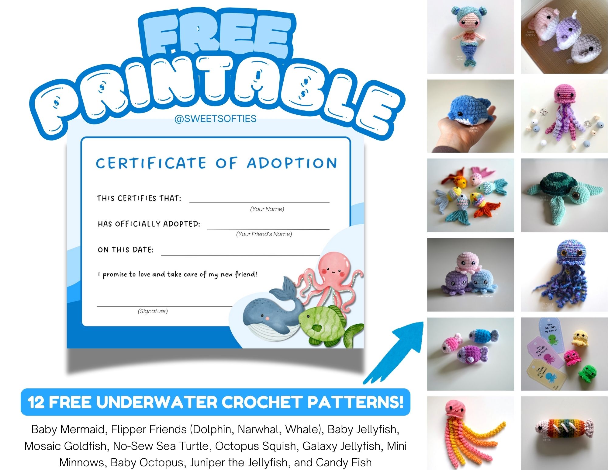 Amigurumi Adoption Certificate
