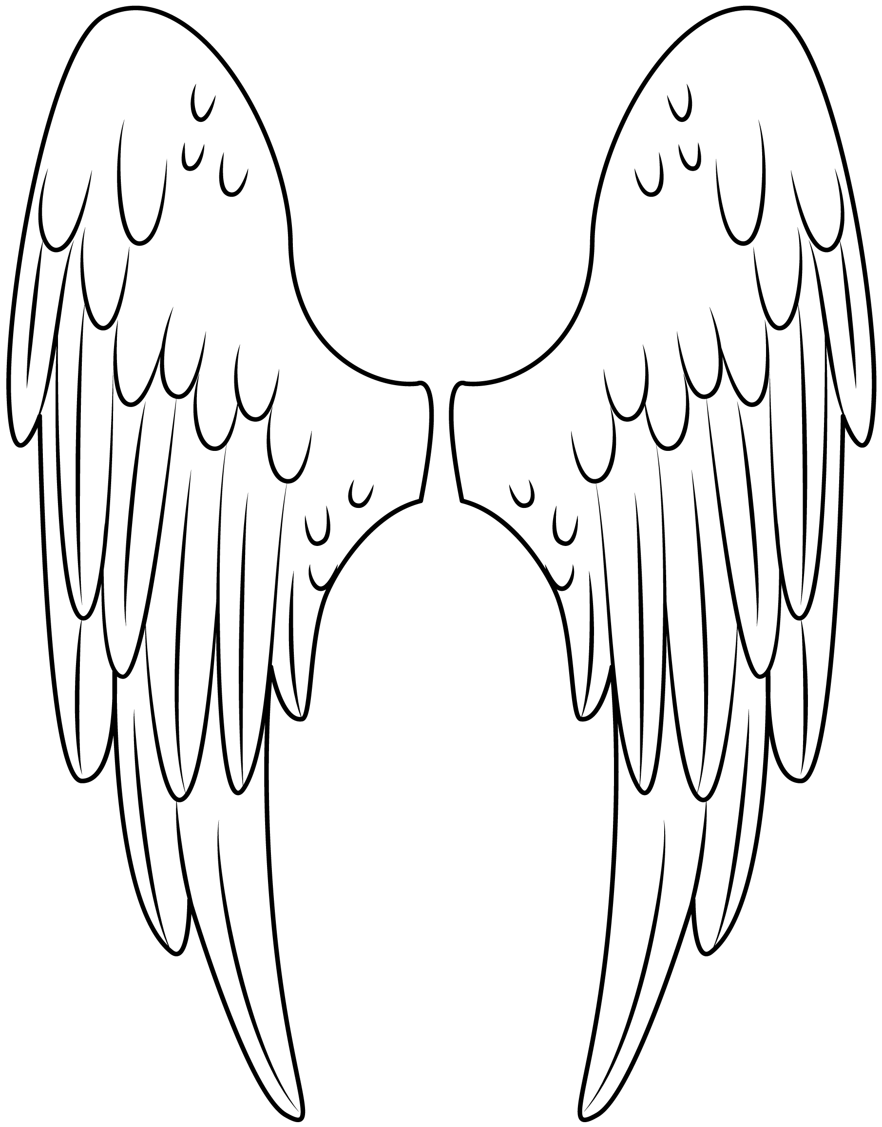Angel Wings Printable Template