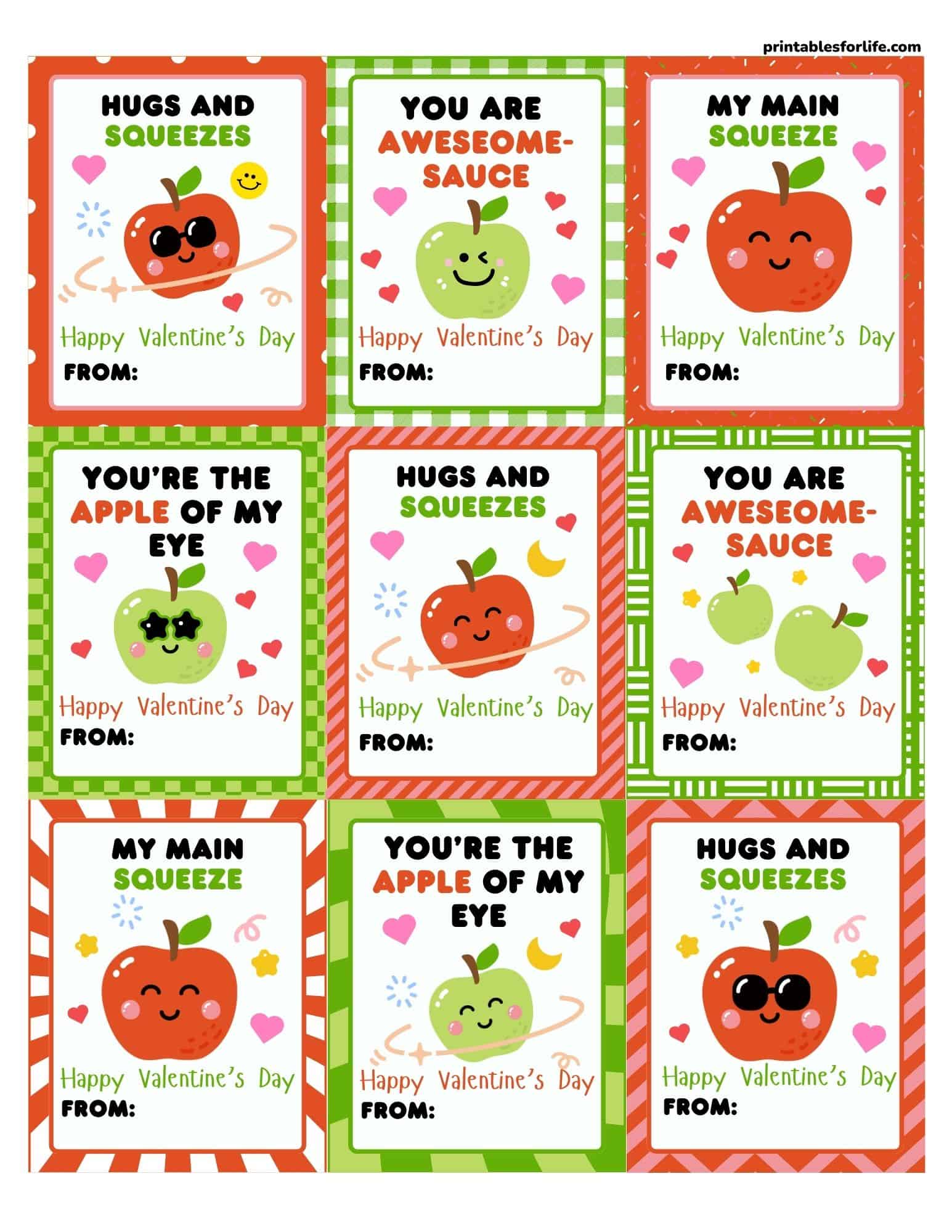 Applesauce Valentines