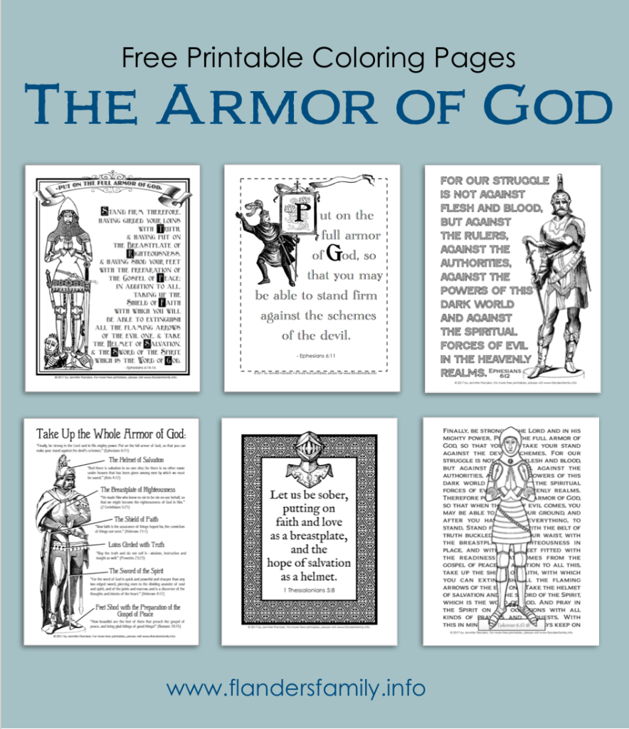 Armor Of God Printables