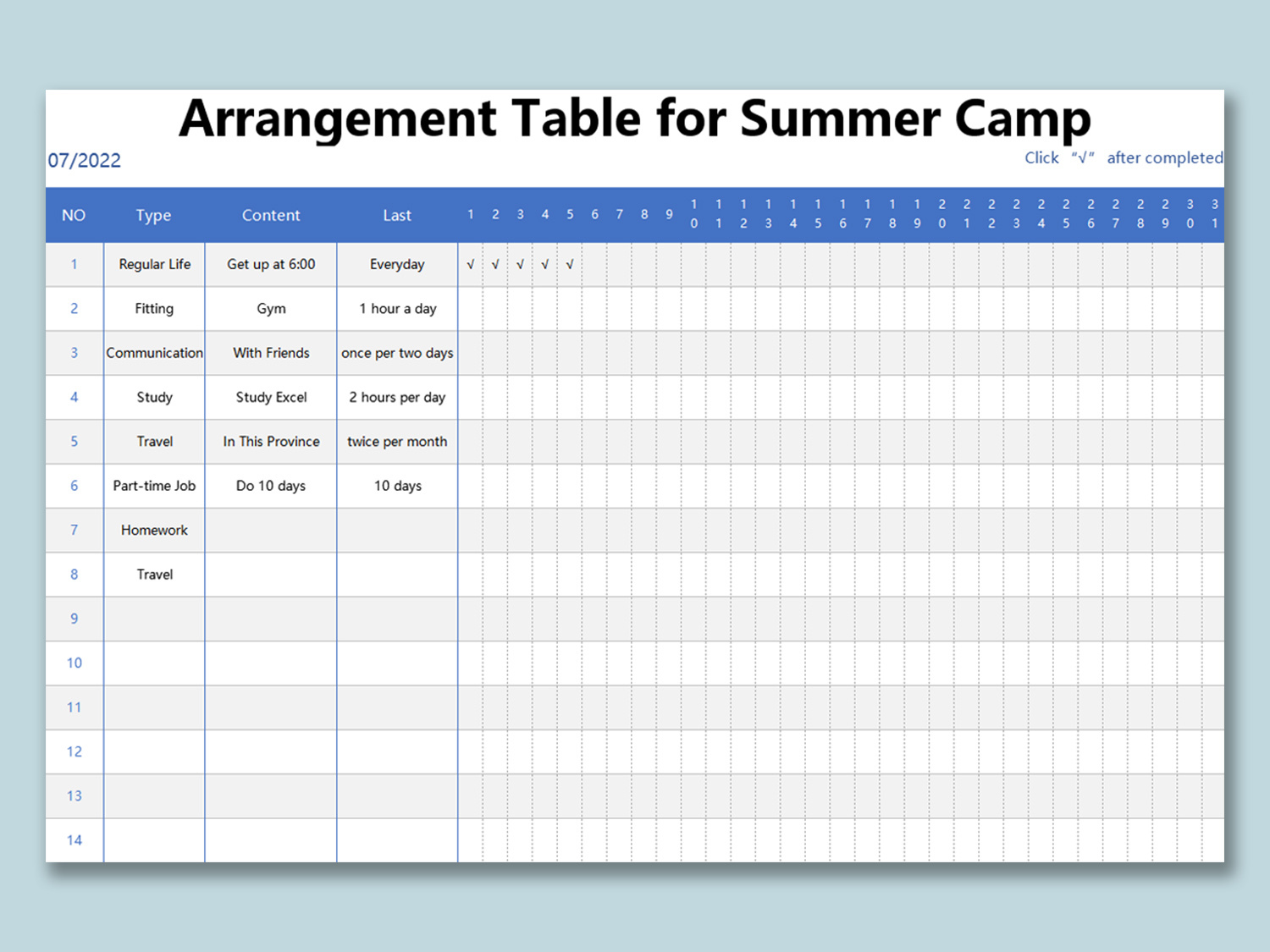 free summer camp schedule template free summer camp schedule template