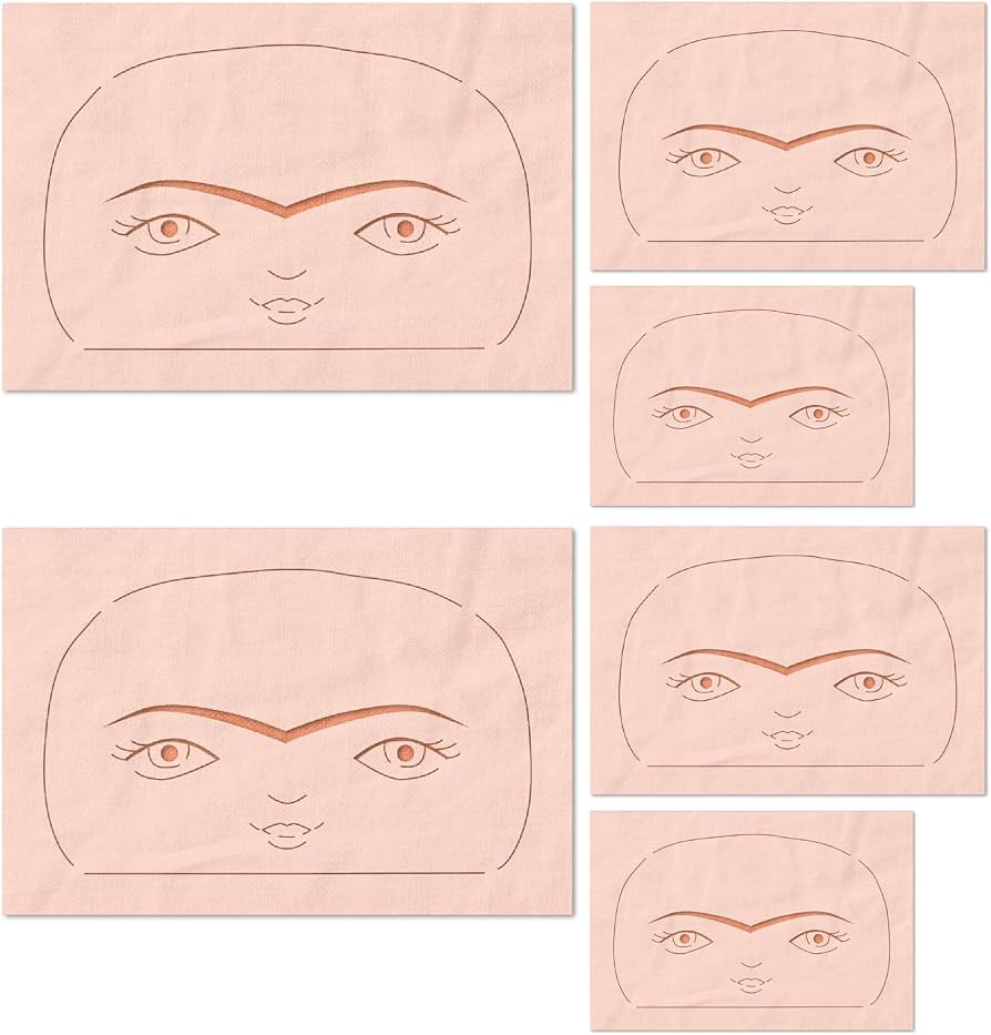 printable doll face stencils