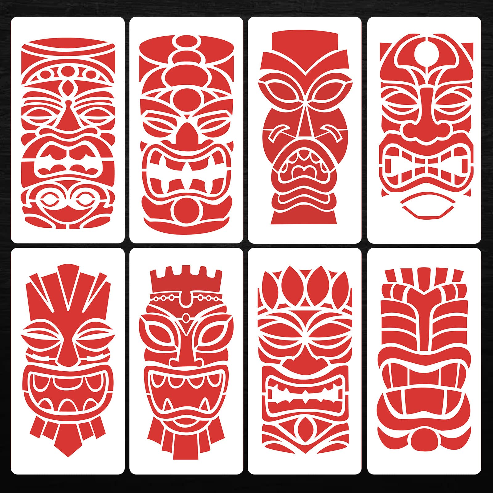 free printable tiki stencils