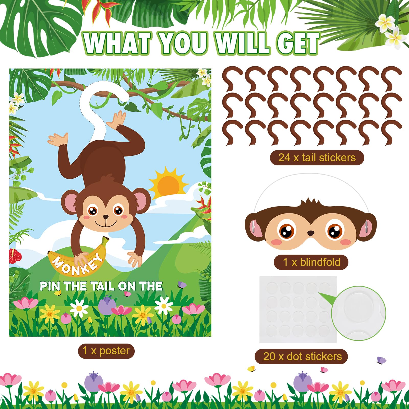 pin the tail on the monkey free printable