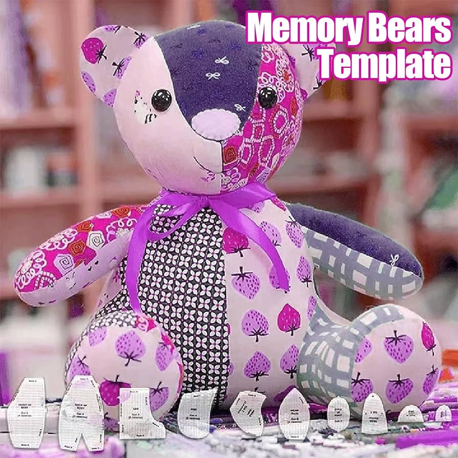 printable memory bear pattern
