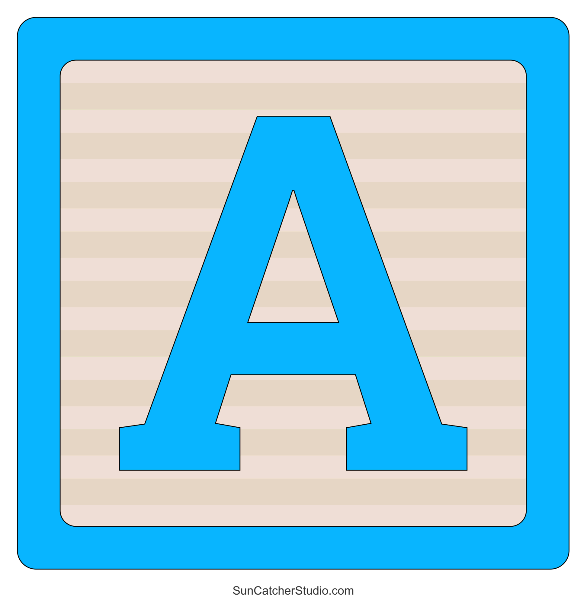 free printable block letters template