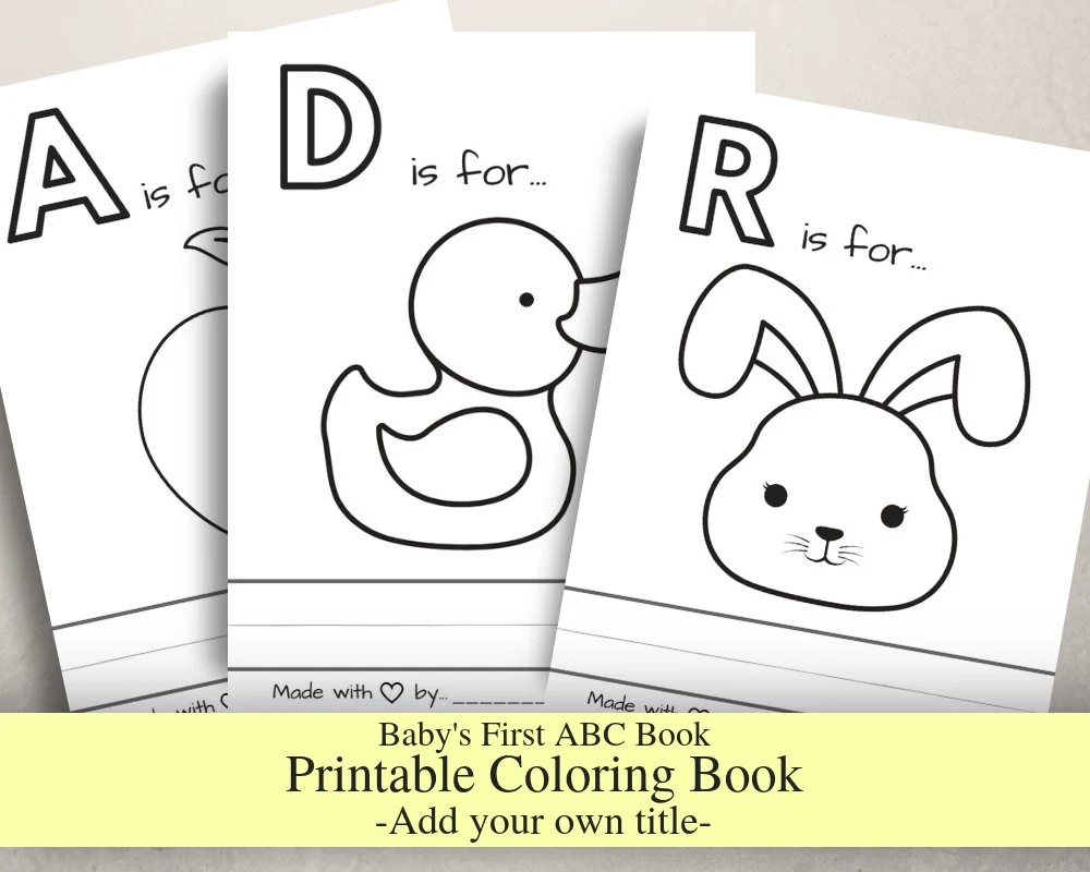 babys first alphabet book free template