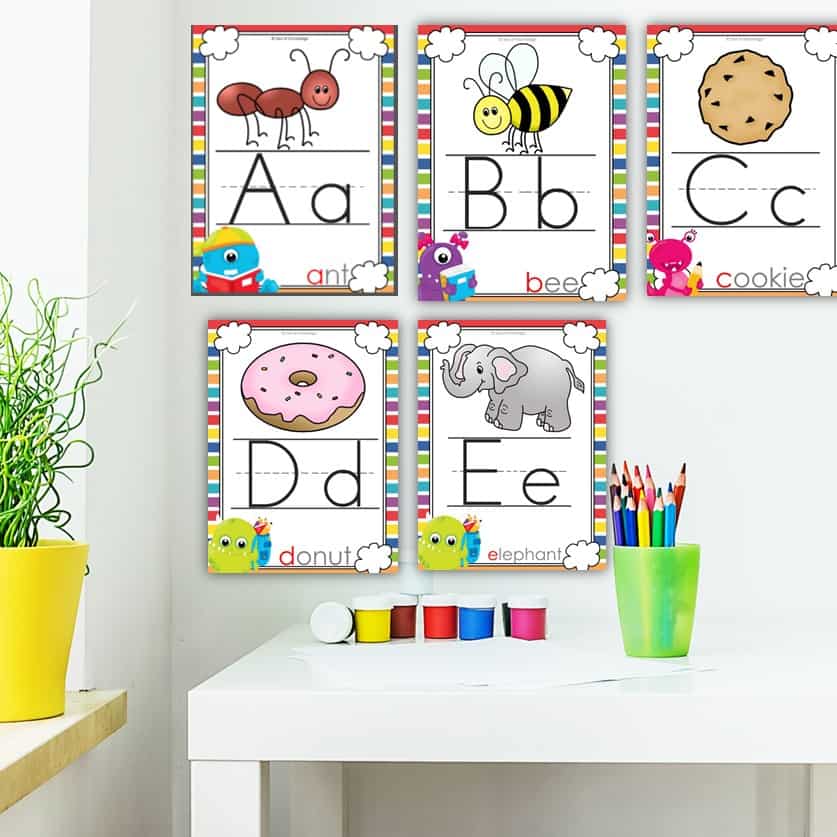 Back To School Alphabet Posters Free