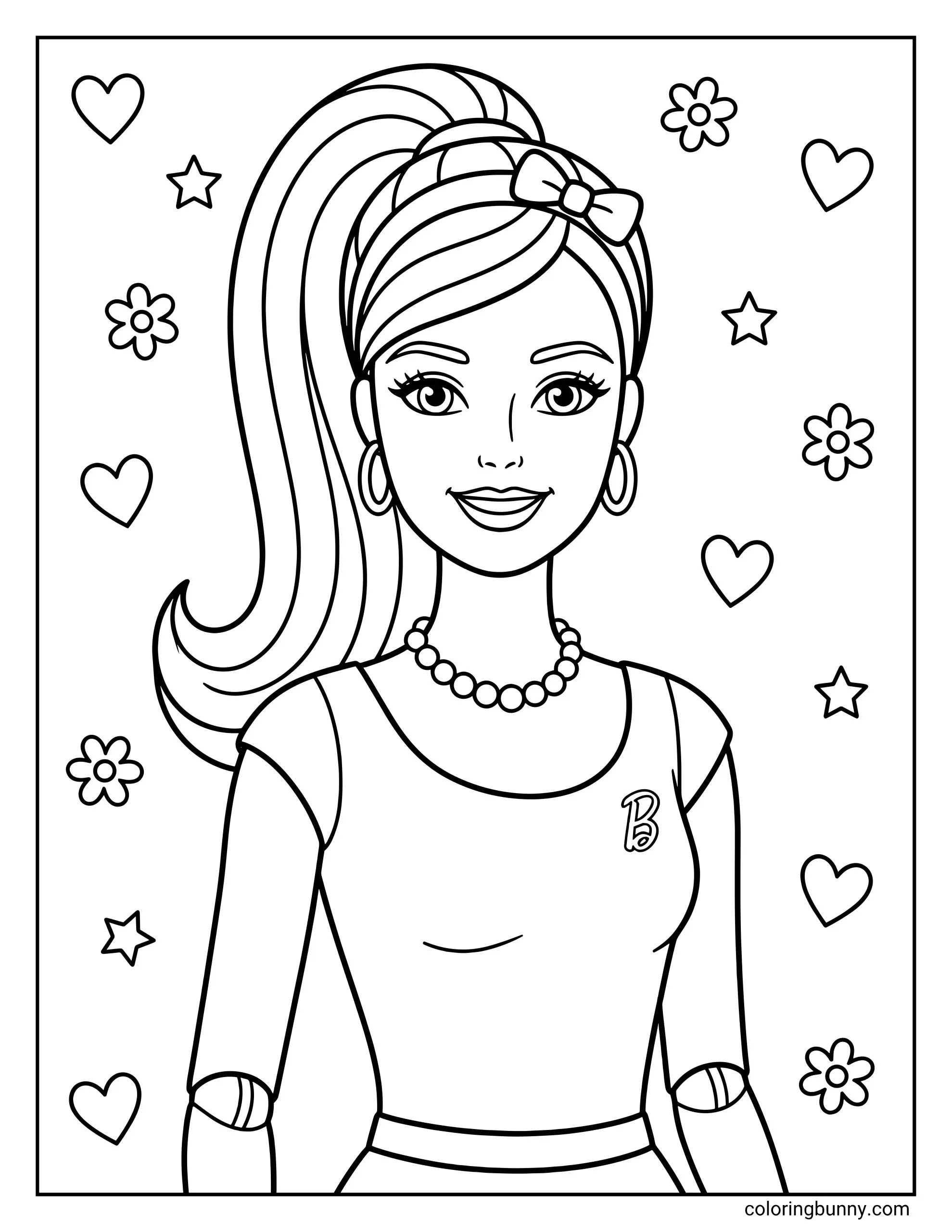 tagbarbie dreamhouse free printable coloring pages
