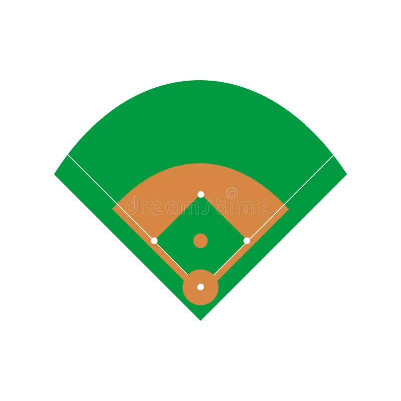 Baseball Diamond Outline