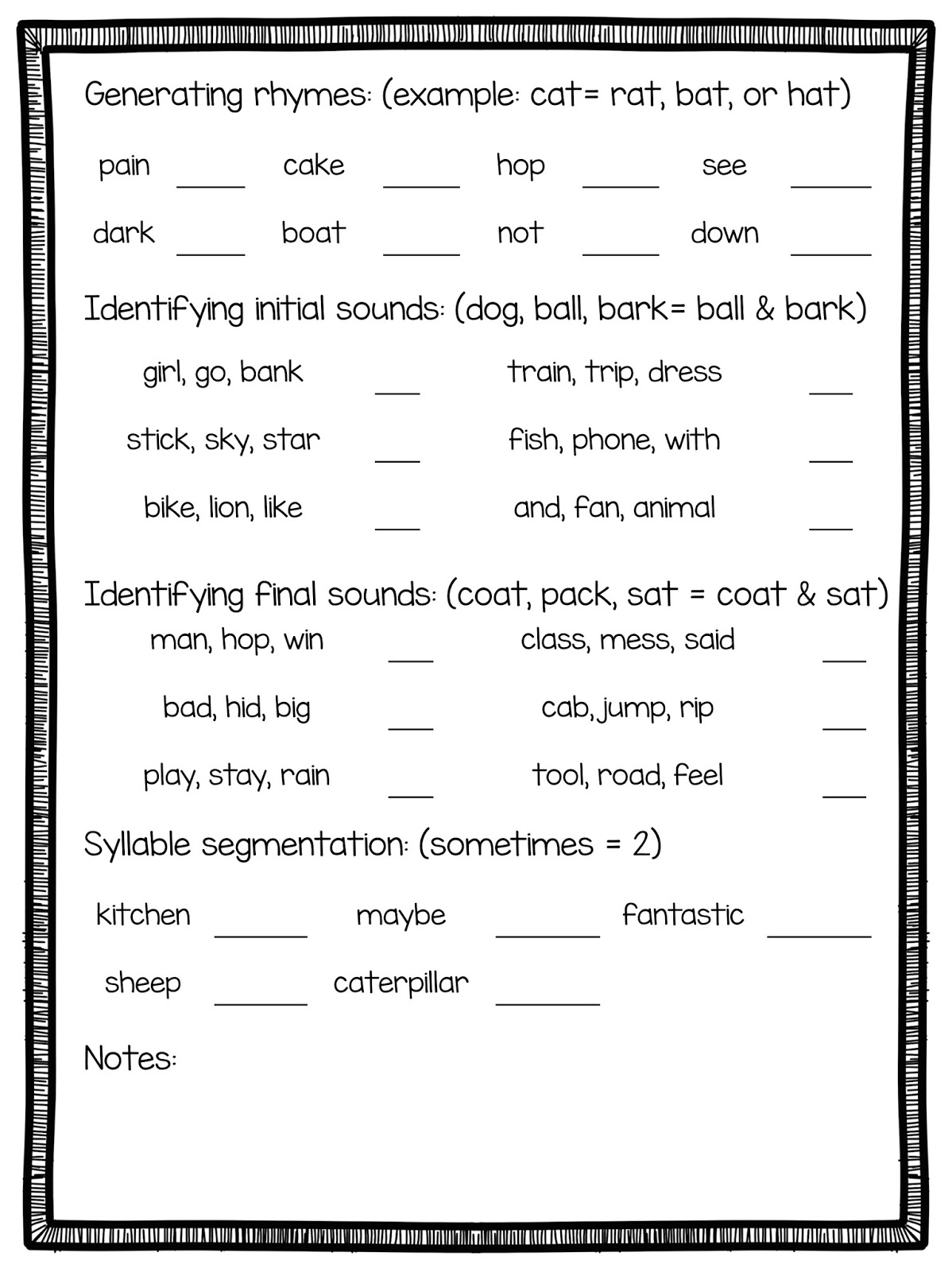 Basic Reading Assessments Free And