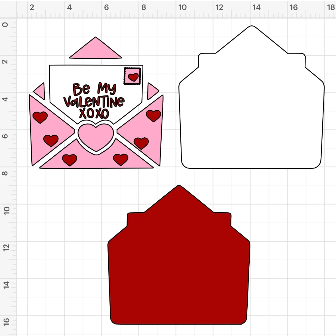 printable valentine envelope template