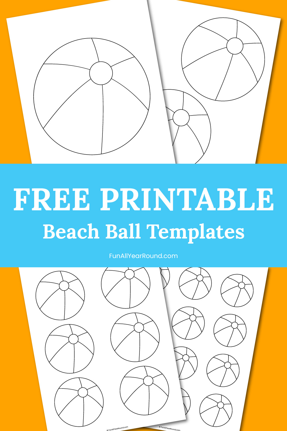 free printable beach ball pattern