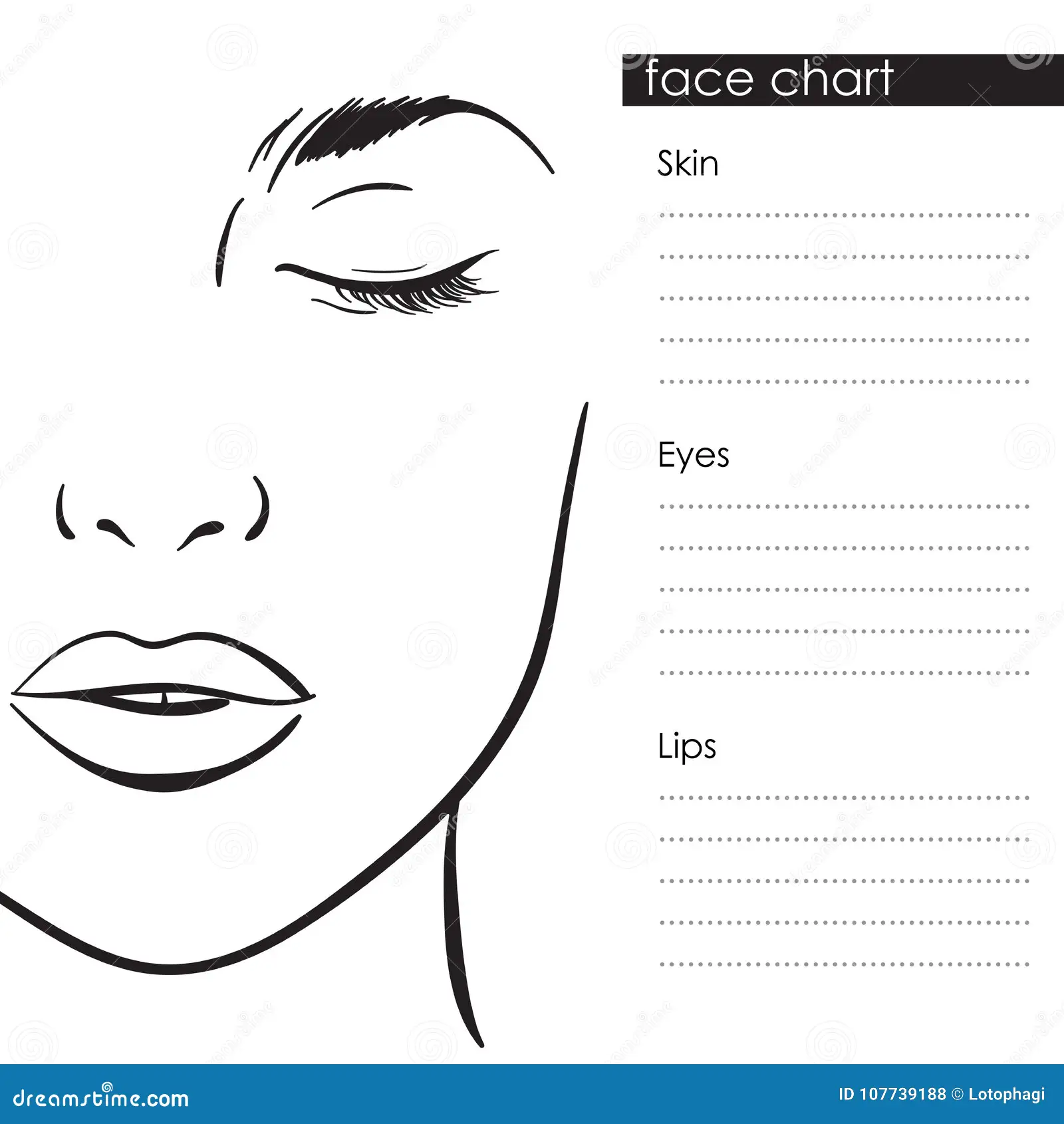 free printable face charts for makeup artists free printable face charts for makeup artists
