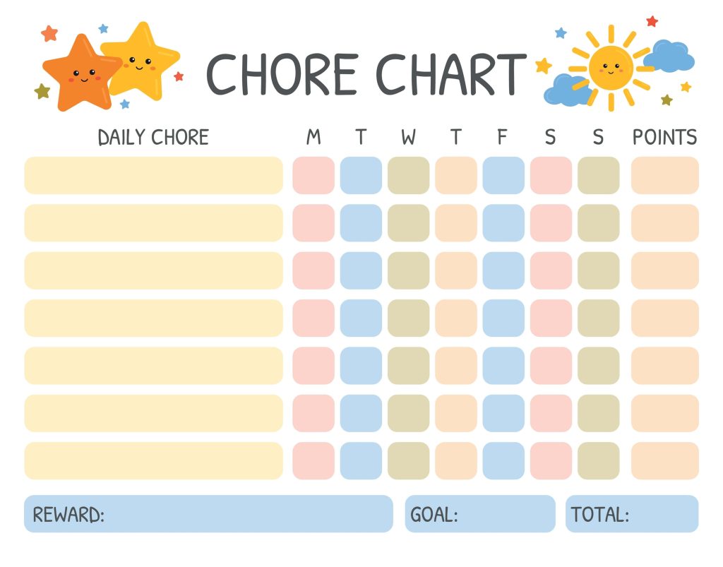 free printable behaviour charts for home