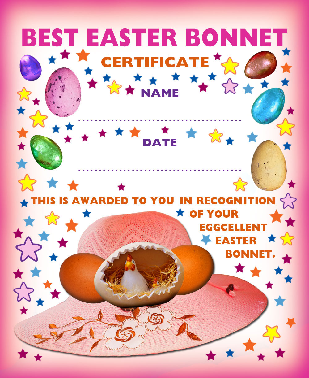 easter bonnet printable