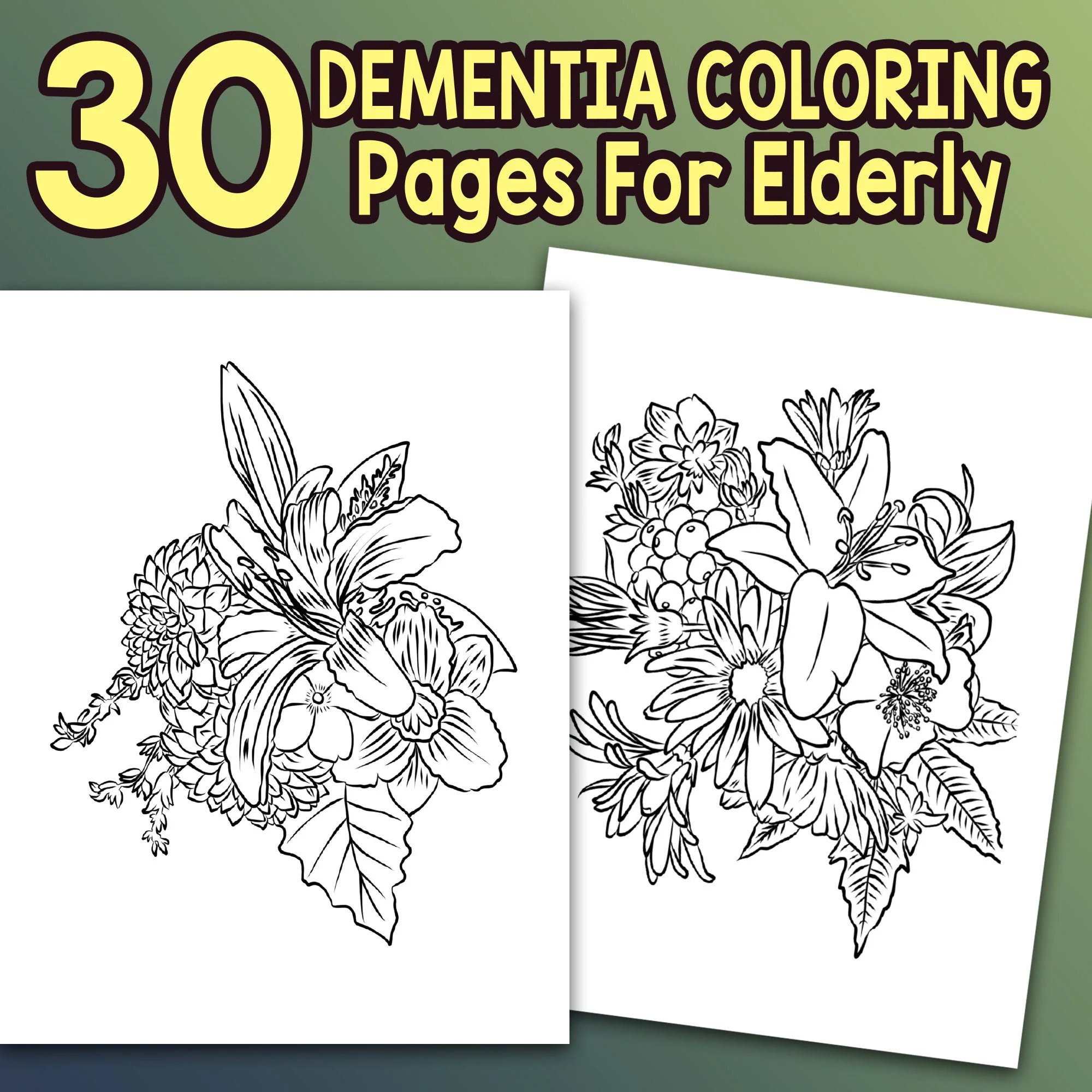 free printable coloring pages for seniors with dementia