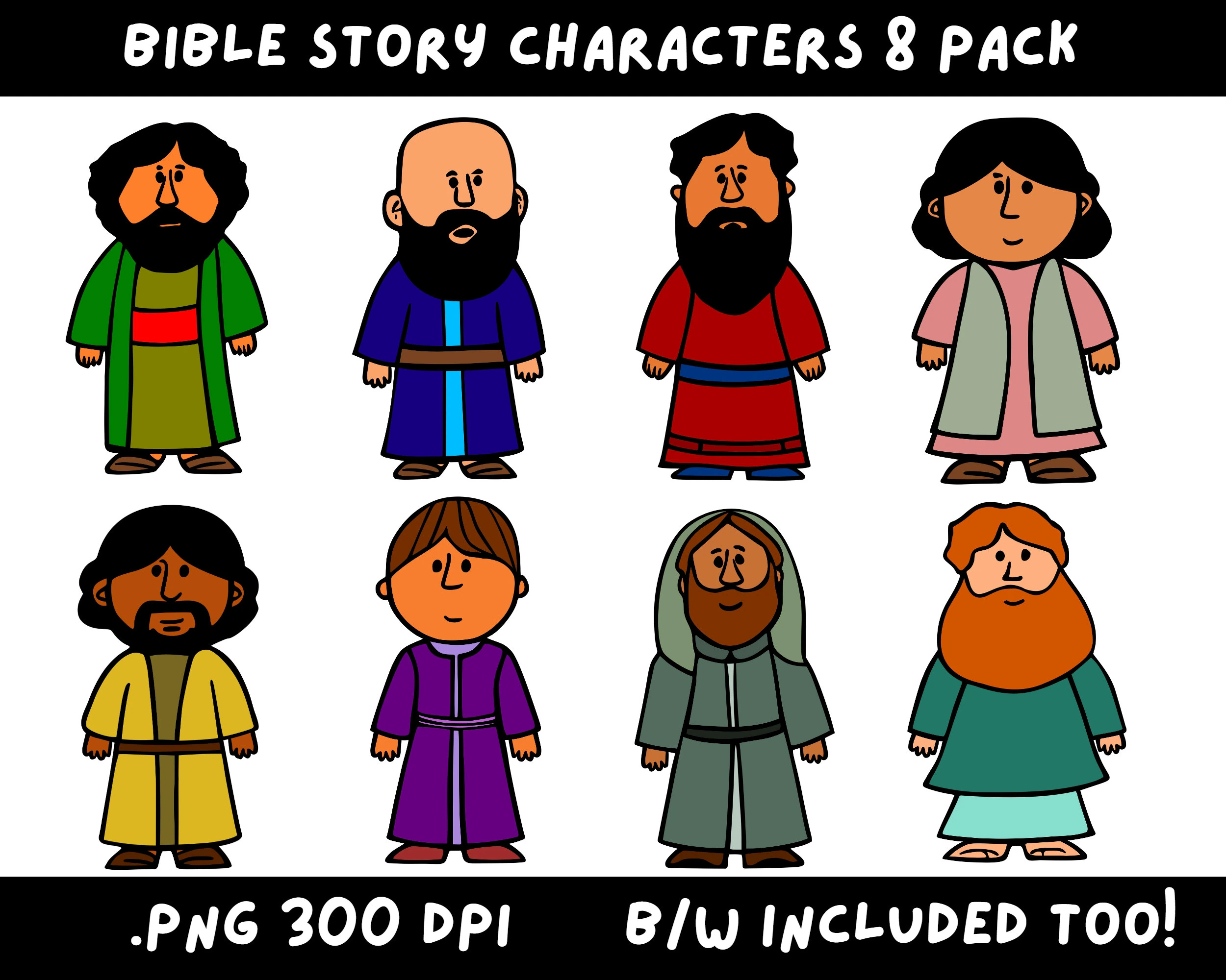 Bible Character Cutouts