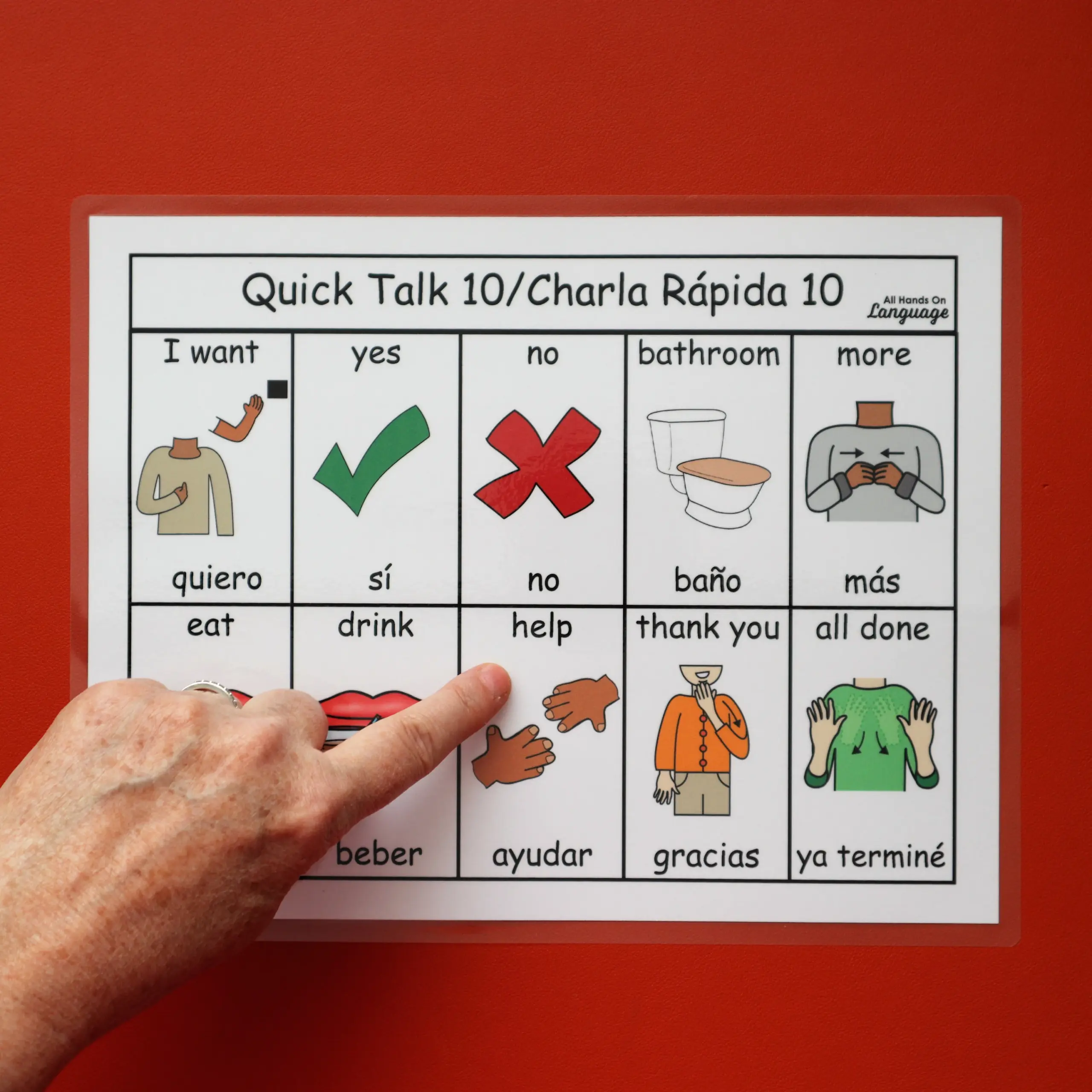 Bilingual Communication Board Spanish
