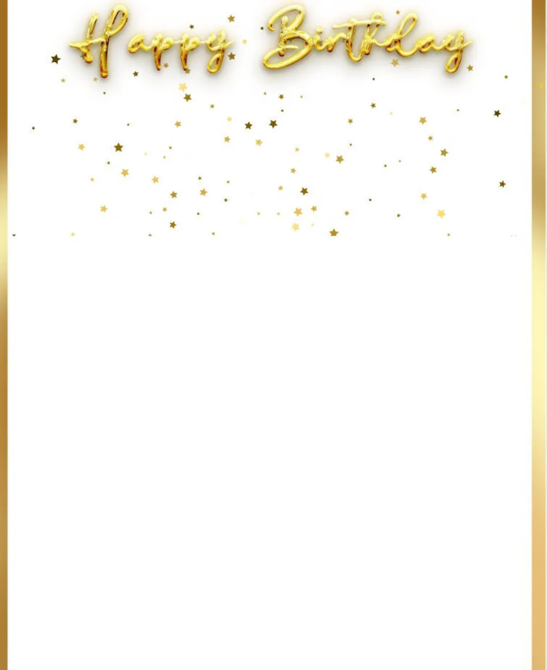 Birthday Border Printable Pdf Instant
