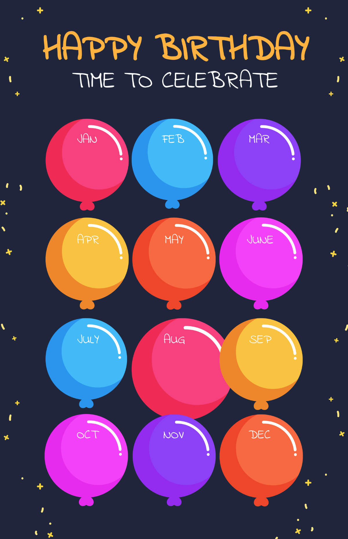 Birthday Poster For Classroom