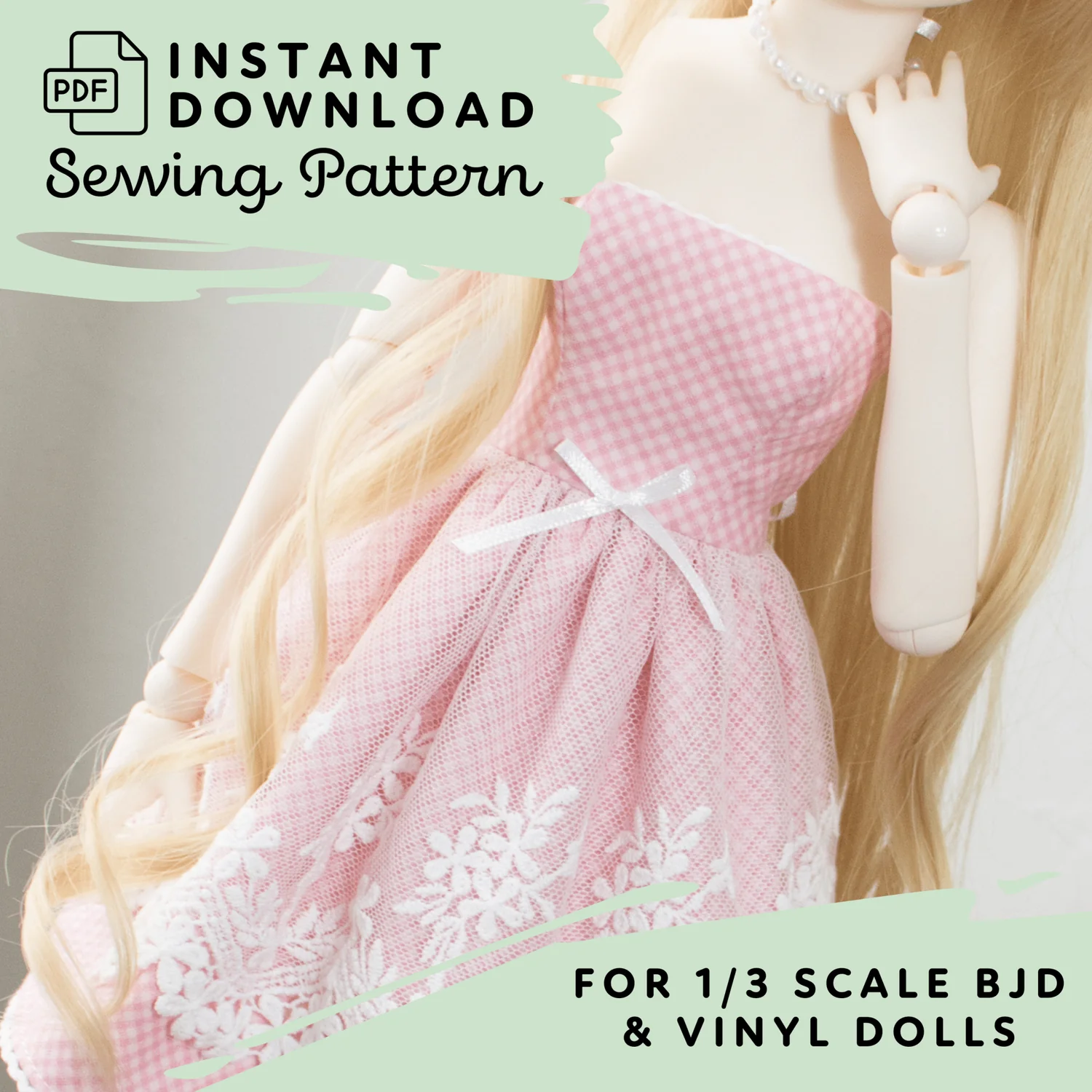 Bjd Sd Strapless Dress Pattern Bjd Sd Strapless Dress Pattern