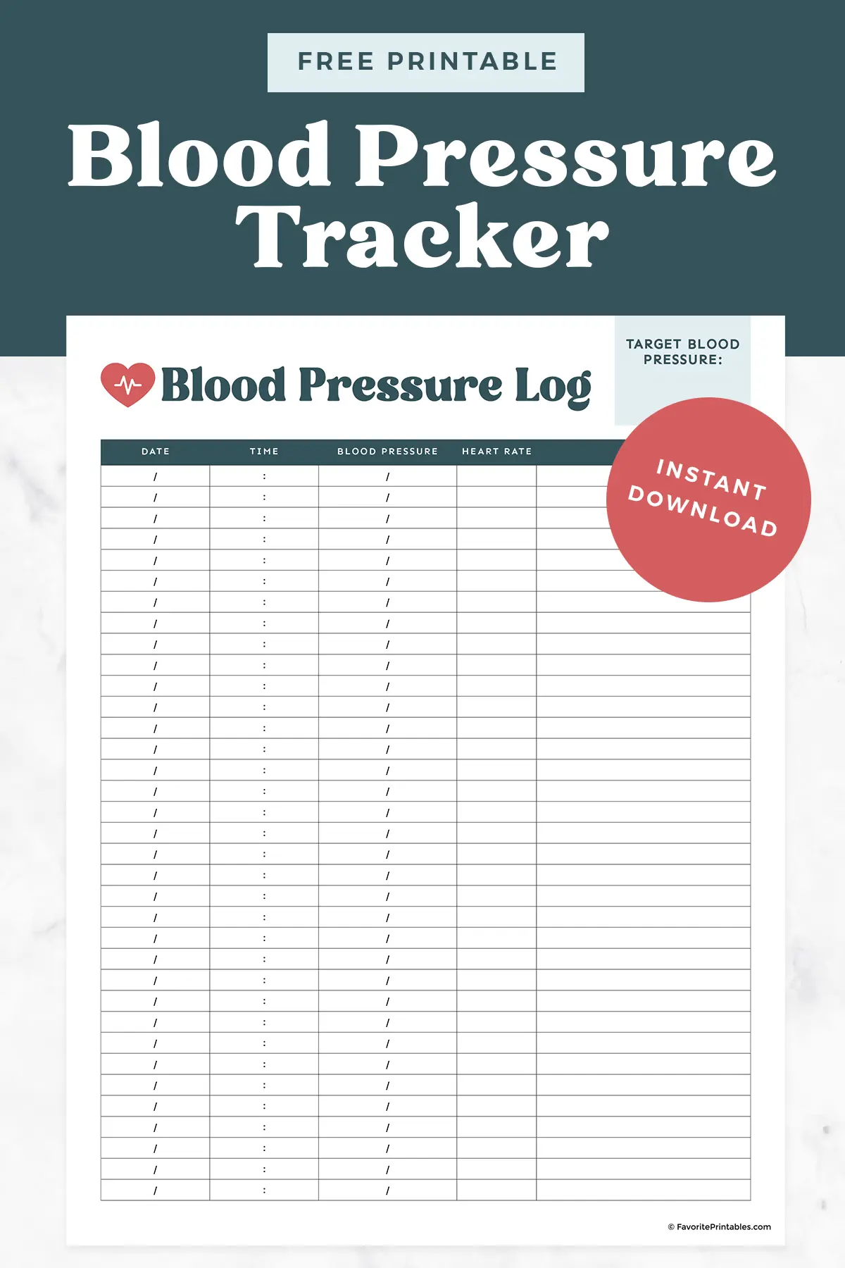 Blood Pressure Log