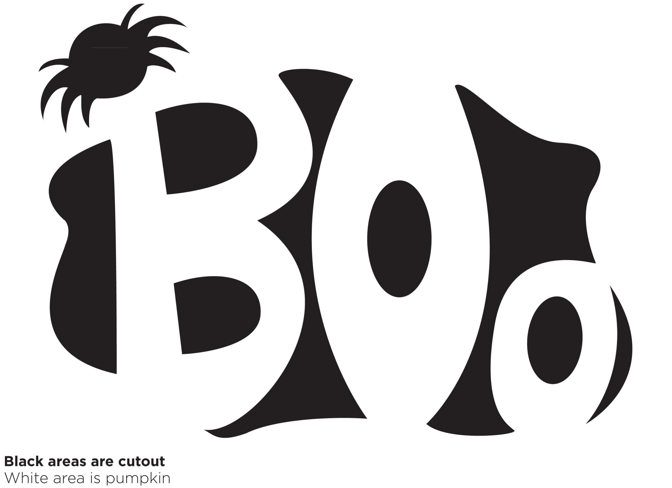 Boo Pumpkin Stencil Pumpkin Pattern Pumpkin