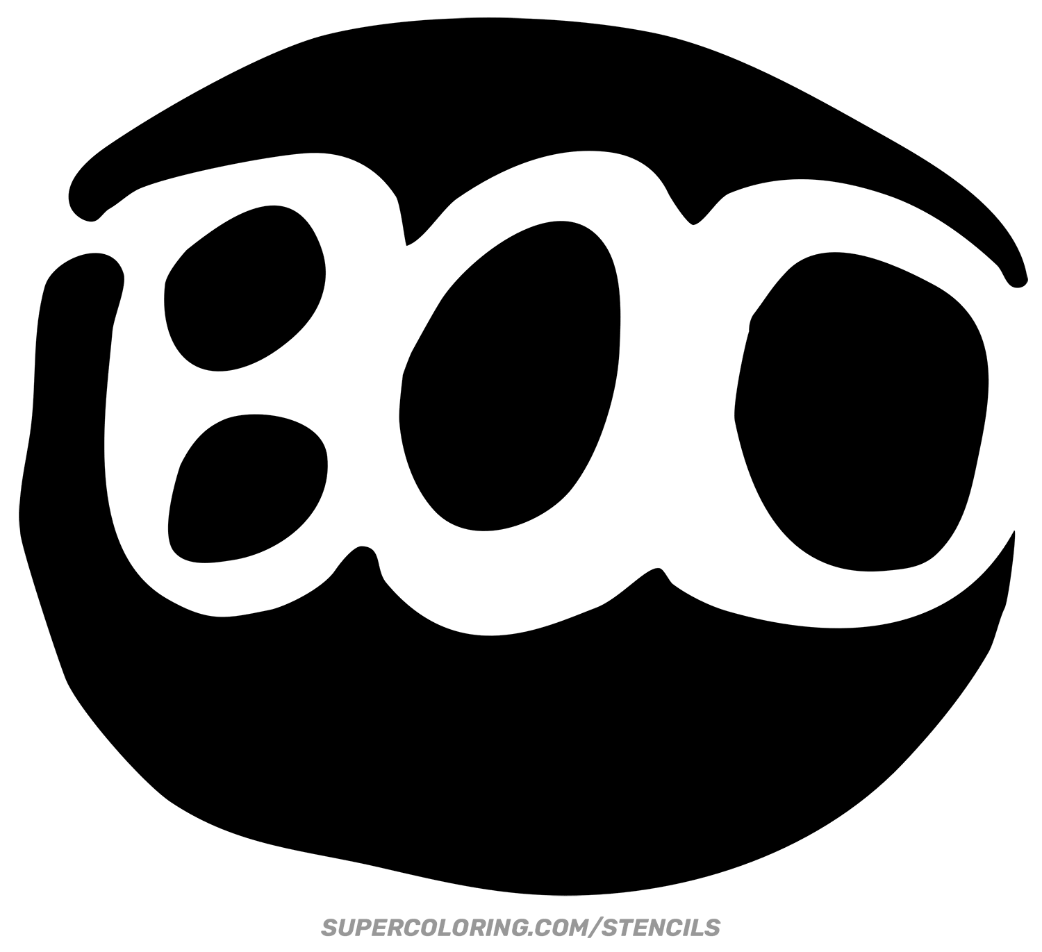 Boo Pumpkin Stencil