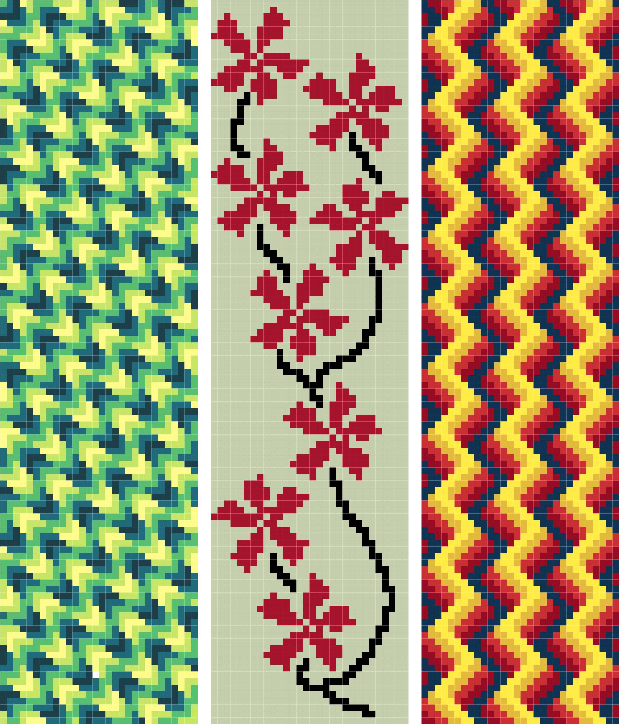 Bookmark 15 Abstract Free Cross Stitch Pattern