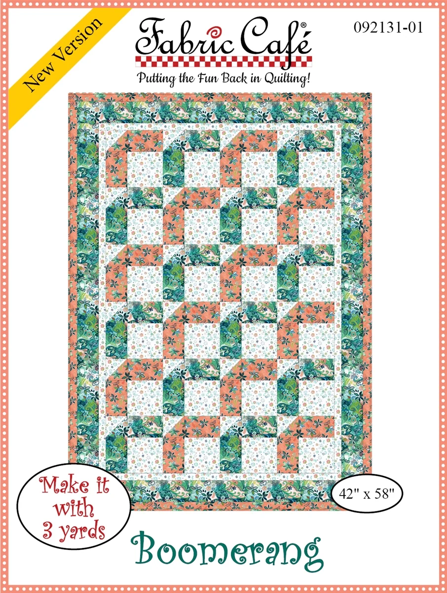 Boomerang 3 Yard Quilt Pattern