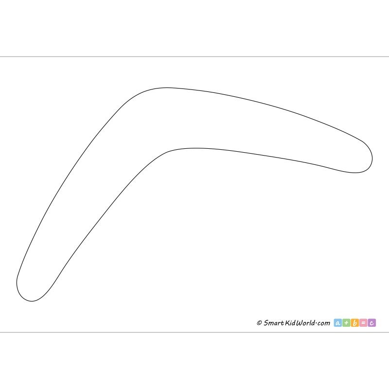 Boomerang Coloring Pages For Kids