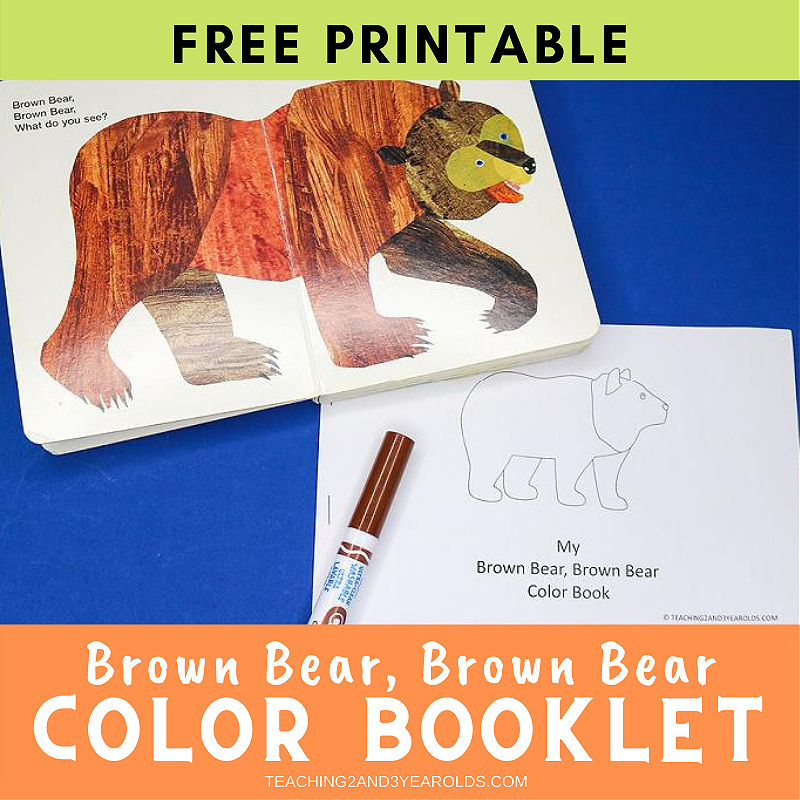 Brown Bear Brown Bear What Do You See Printable Book For Preschoolers